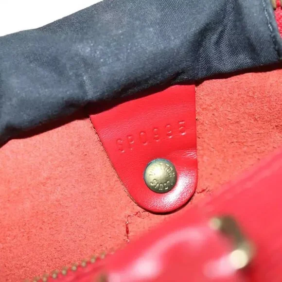 LOUIS VUITTON Epi Speedy 25 Hand Bag Castilian Red M43017 LV Auth 72223 Bags